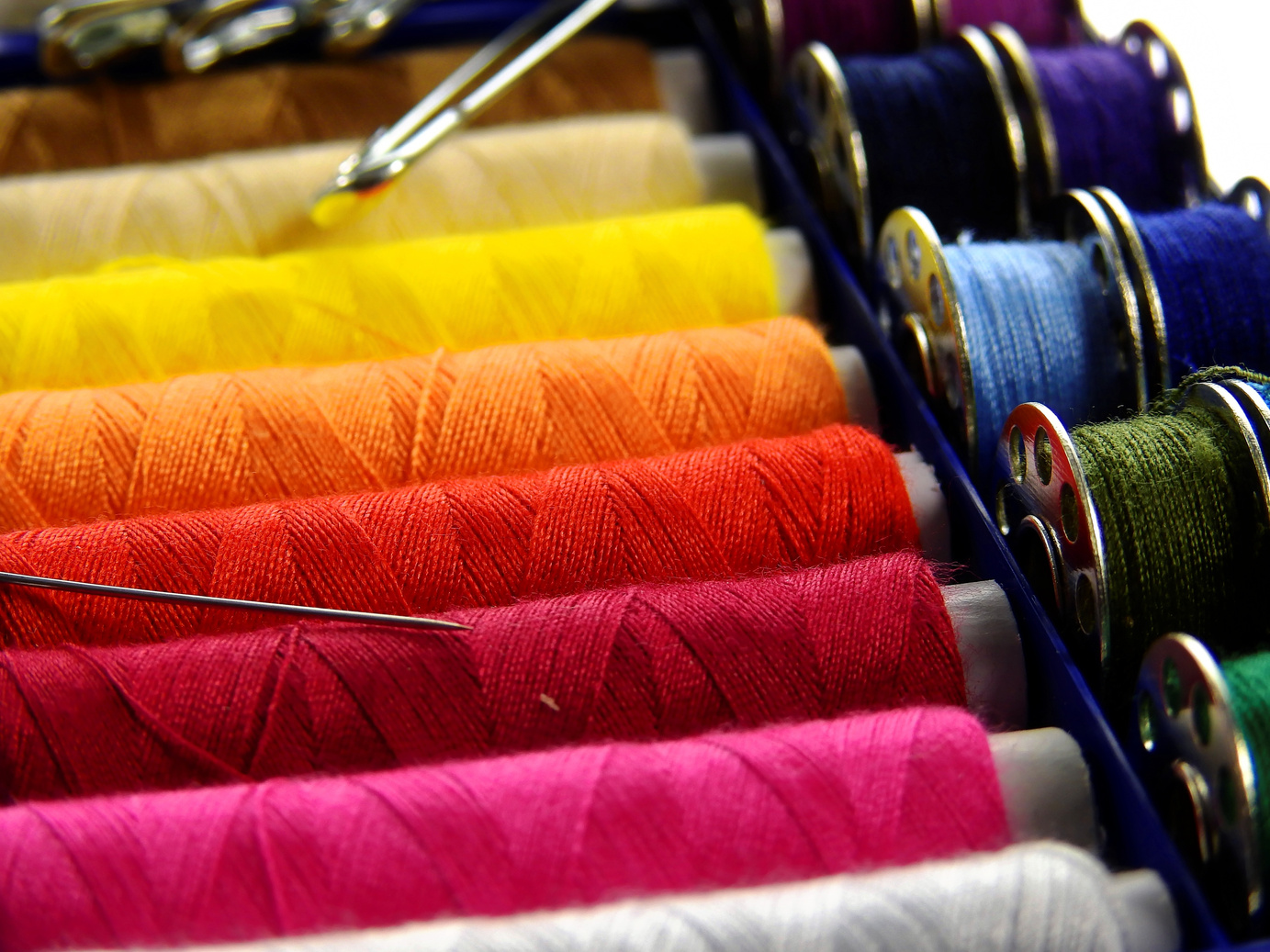 Colorful Spools of Thread